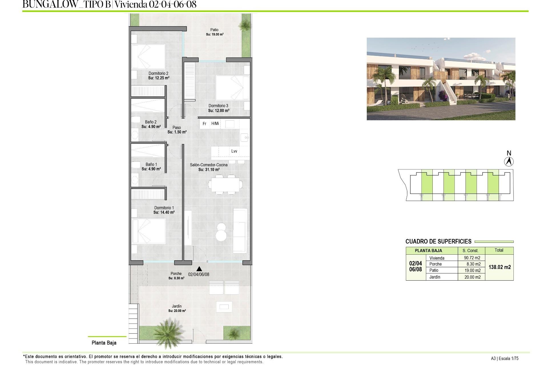 New build - Bungalow - Alhama De Murcia - Condado De Alhama