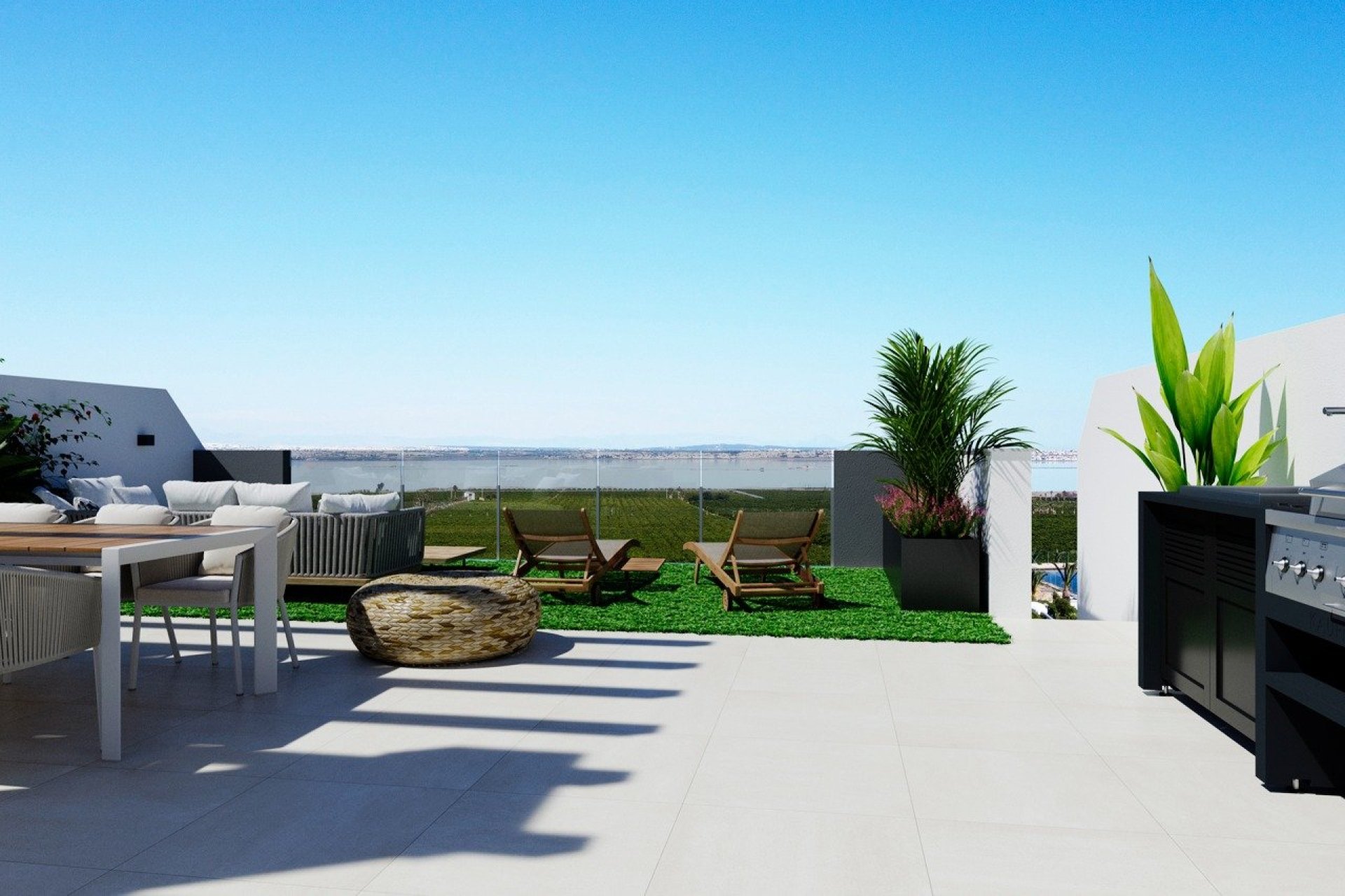 Obra nueva - Bungalow - Torrevieja - Lago jardin