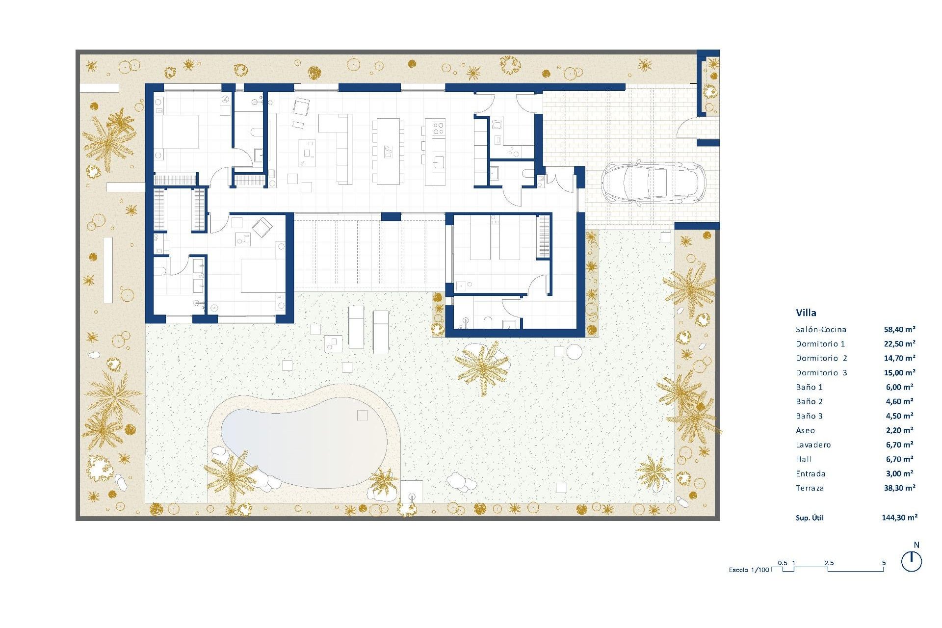 Obra nueva - Chalet - BAÑOS Y MENDIGO - Altaona Golf