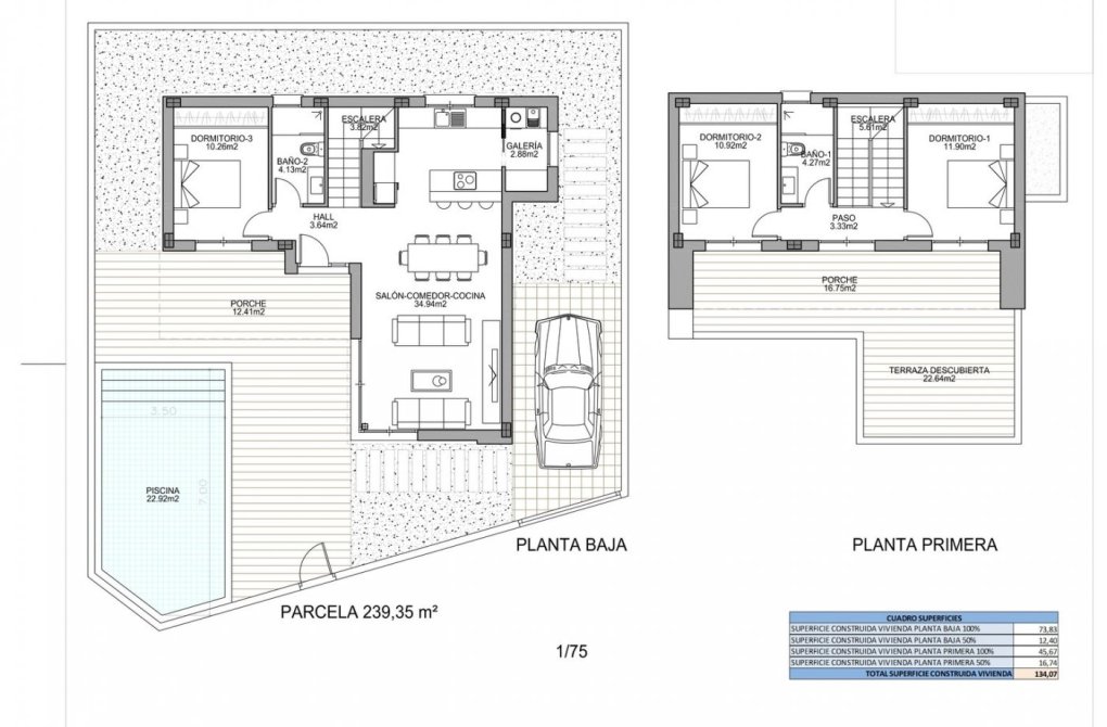 Obra nueva - Chalet - Benijofar - Polideportivo