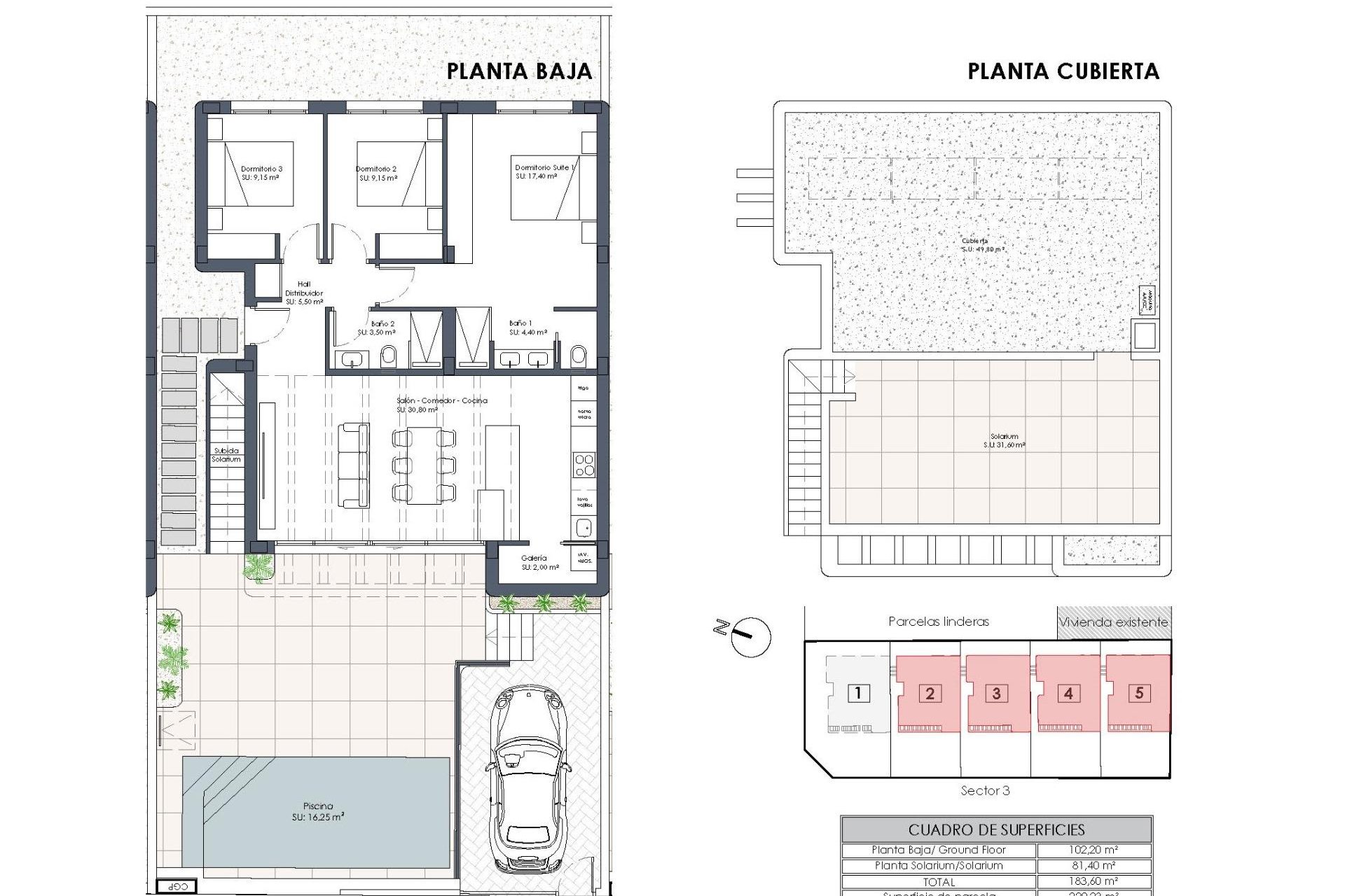 Obra nueva - Chalet - Dolores - polideportivo