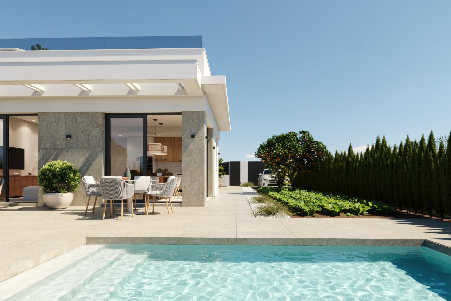 Obra nueva - Chalet - Fuente Álamo - Hacienda Del Álamo Golf