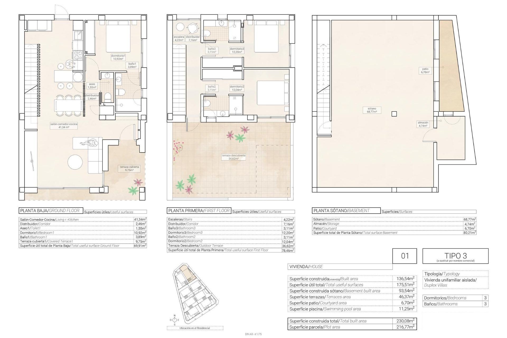 Obra nueva - Chalet - Hondón de las Nieves - Centro