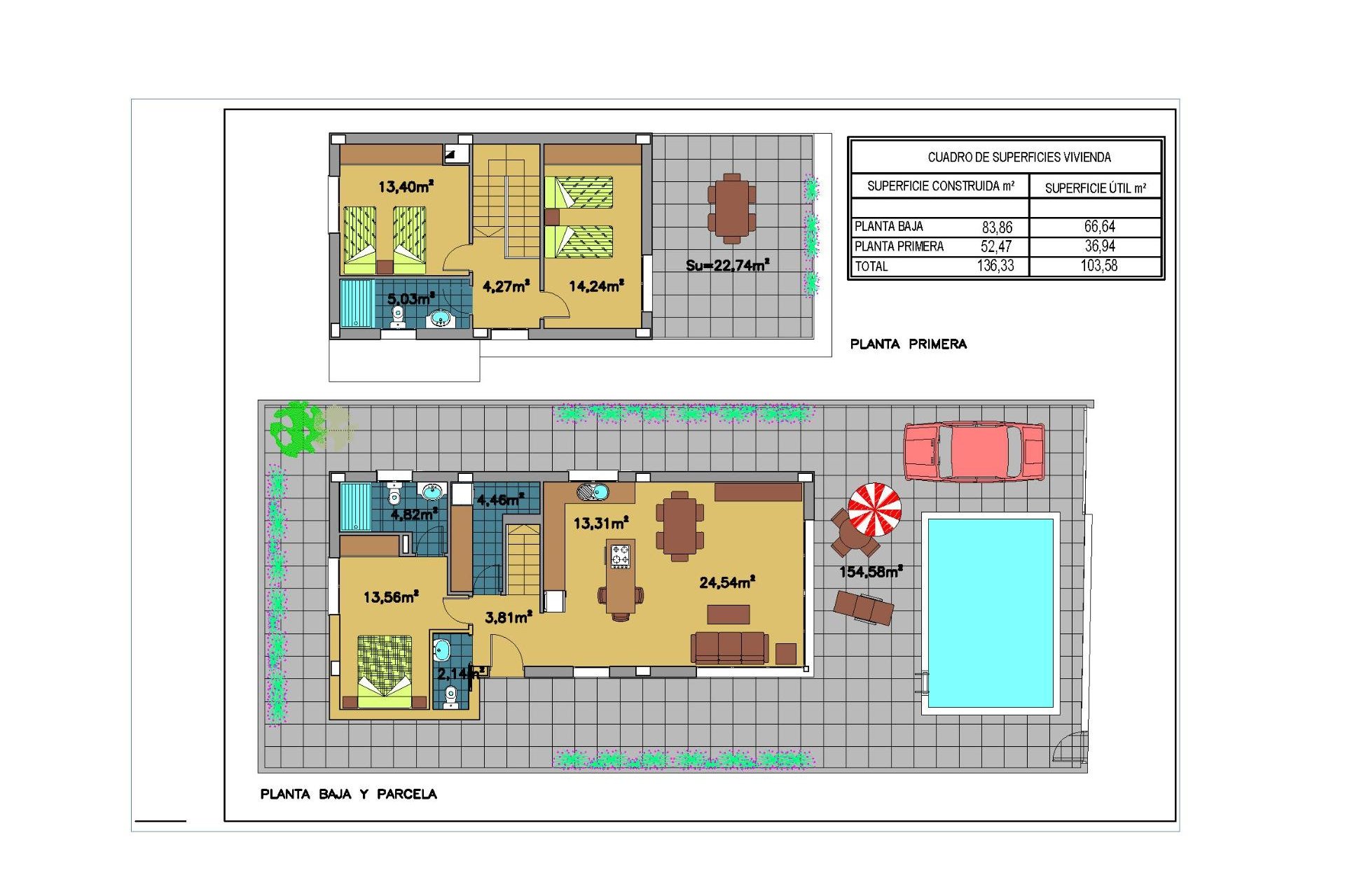 Obra nueva - Chalet - Pilar de la Horadada