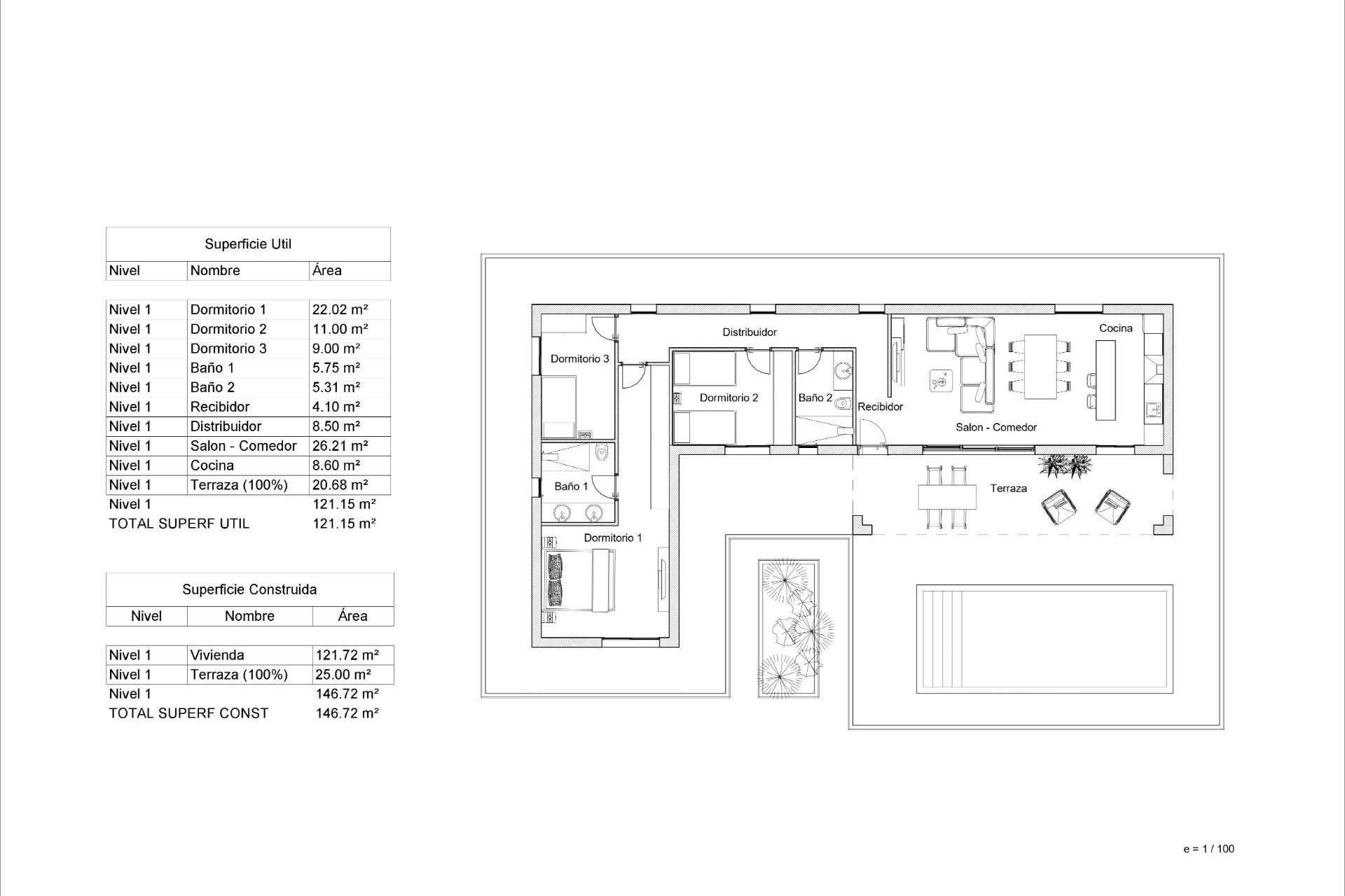 Obra nueva - Chalet - Pinoso - Lel