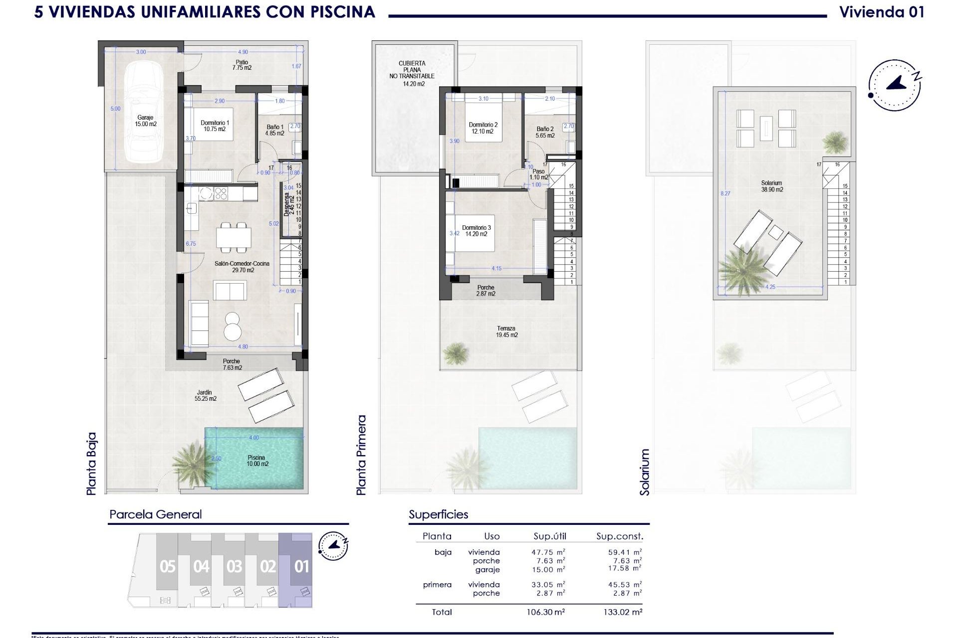 Obra nueva - Chalet - San Pedro del Pinatar - Polideportivo