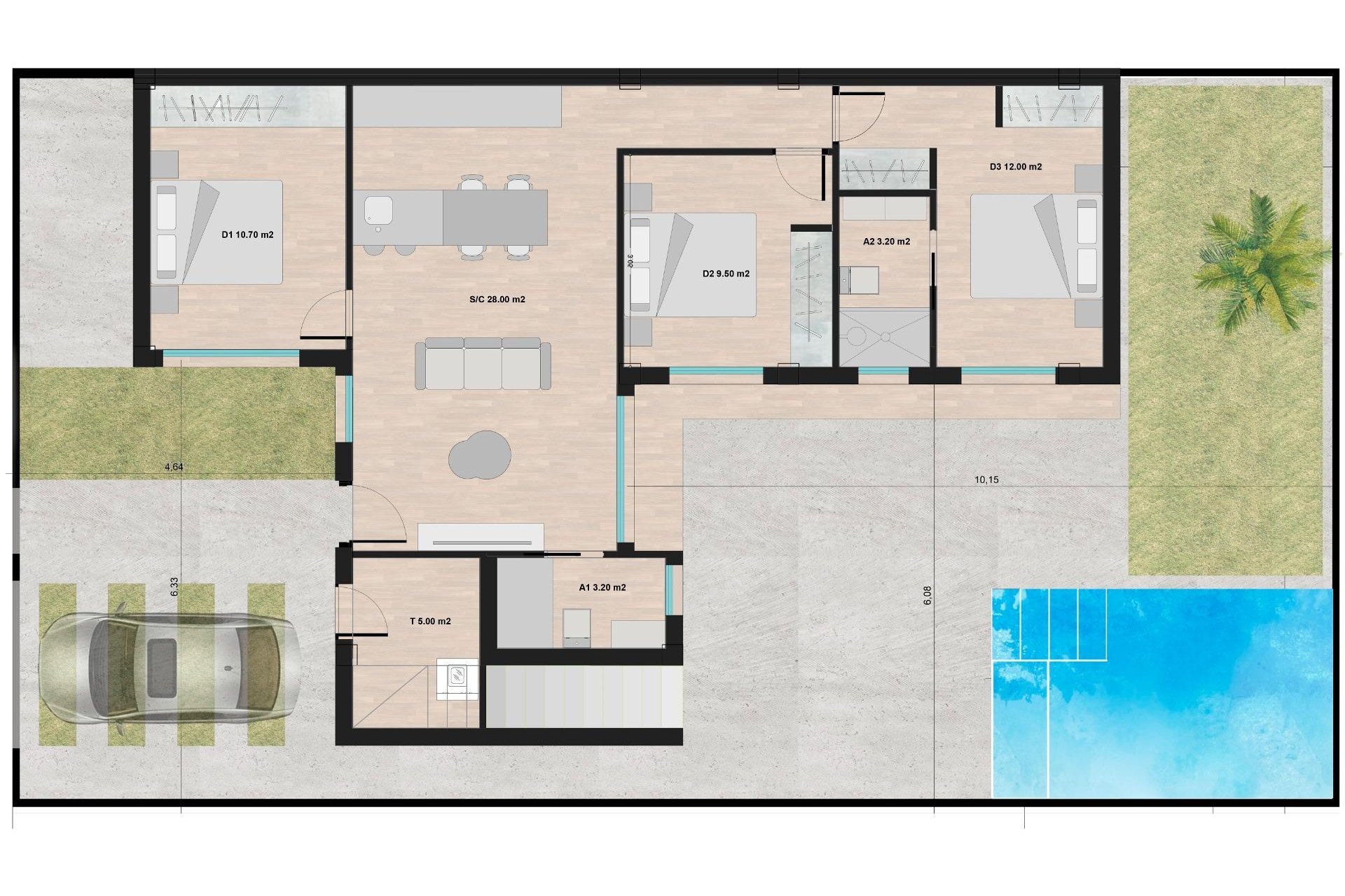 Obra nueva - Chalet - Torre Pacheco - Roldán