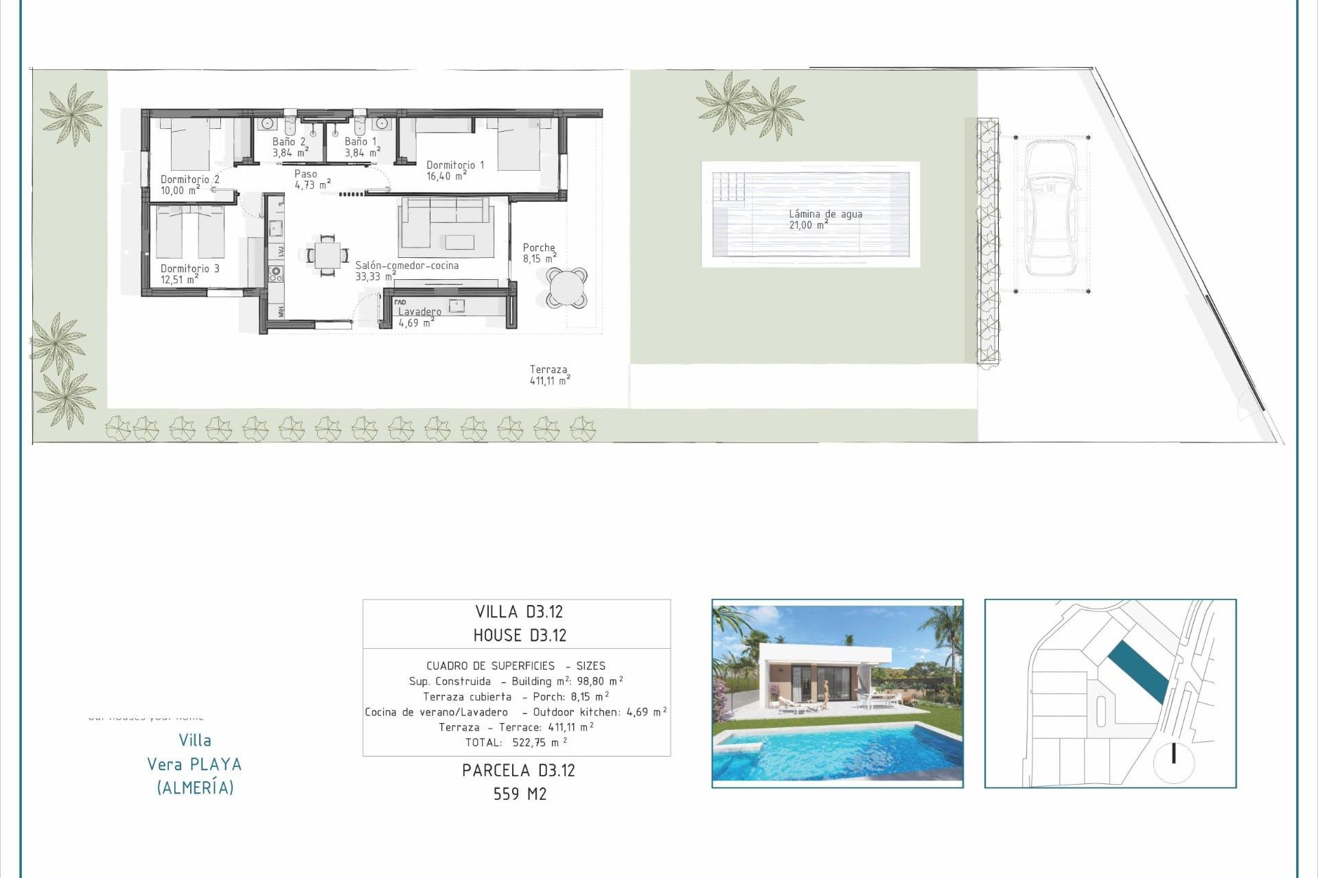Obra nueva - Chalet - Vera - Pueblo Salinas