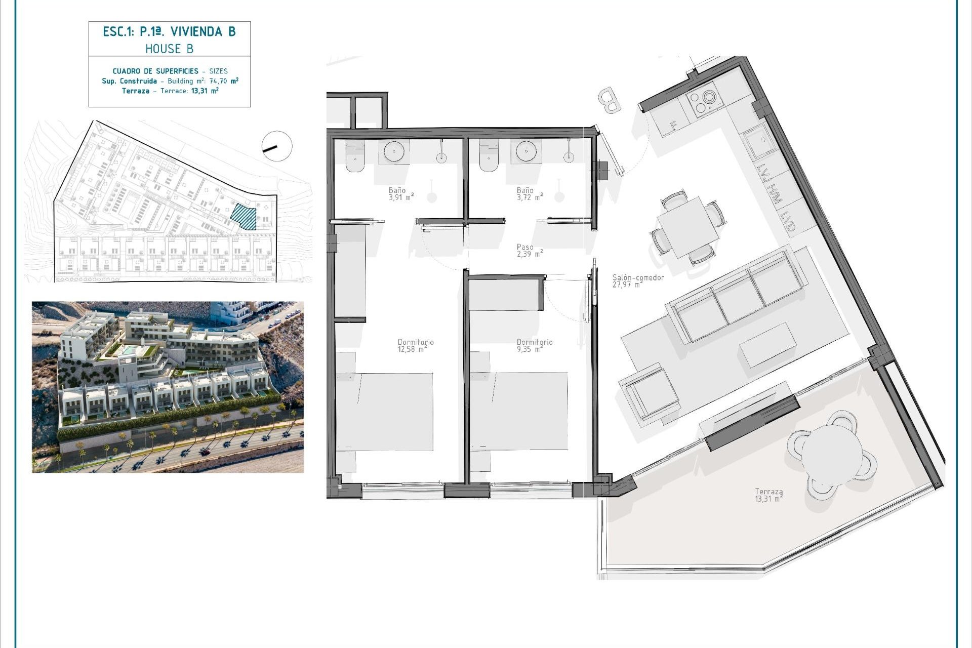 Obra nueva - Departamento - Aguilas - El Hornillo