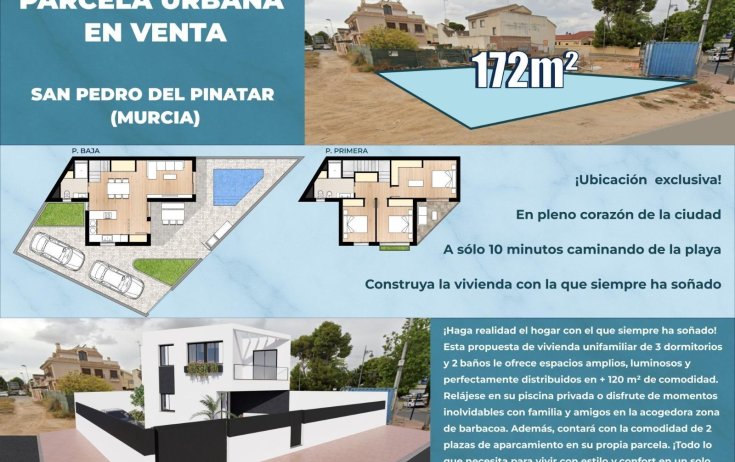 Parcela urbana edificable - Reventa - San Pedro del Pinatar - CERCA PLAYA
