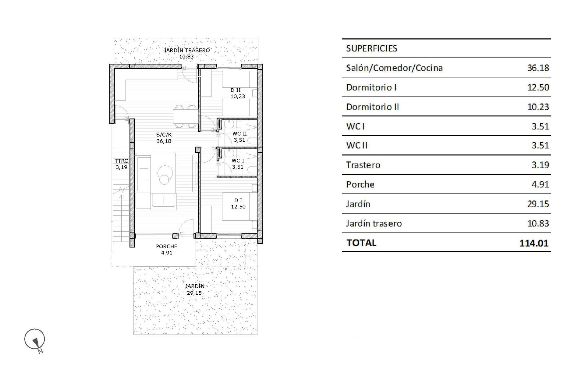 Resale - Bungalow - San Miguel de Salinas - Pueblo