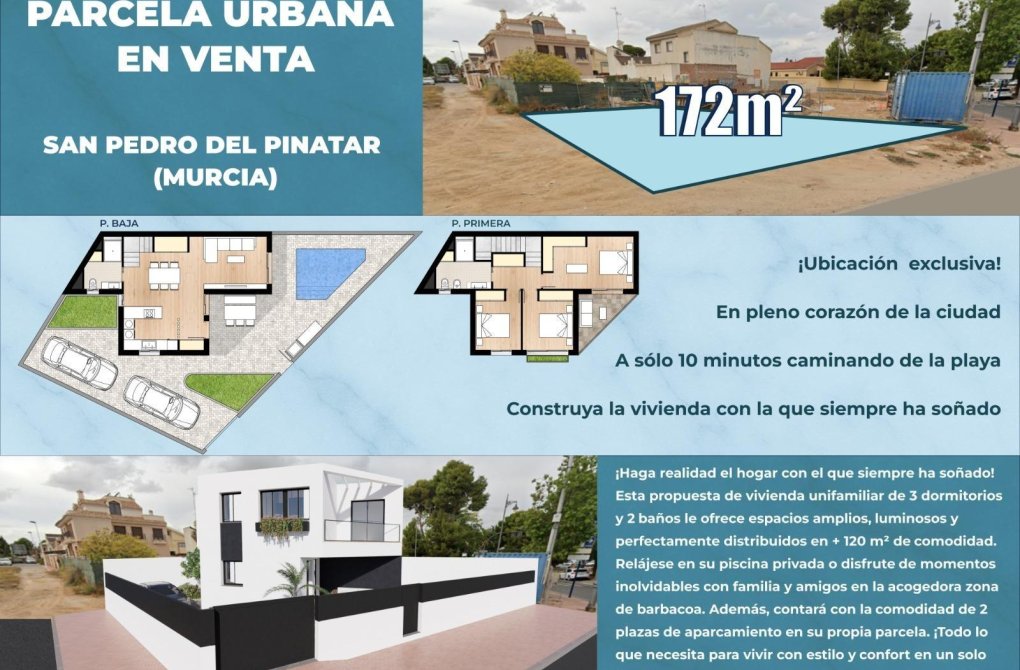 Rynek wtórny - Działka budowlana miejska - San Pedro del Pinatar - CERCA PLAYA