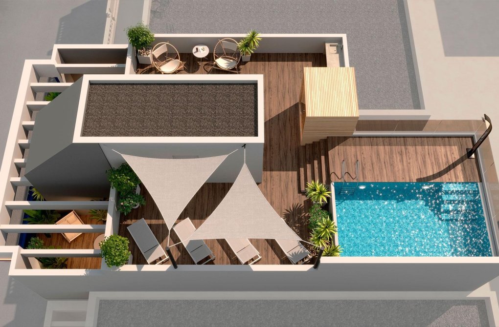 Rynek pierwotny - Penthouse - Torrevieja - Playa del Acequión