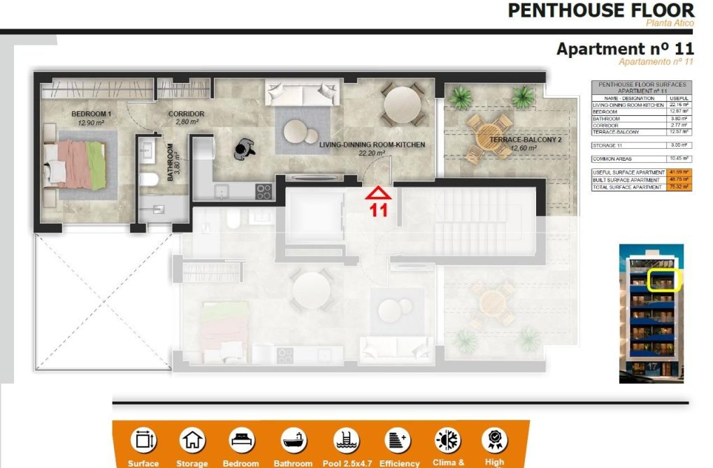 Rynek pierwotny - Penthouse - Torrevieja - Playa del Acequión