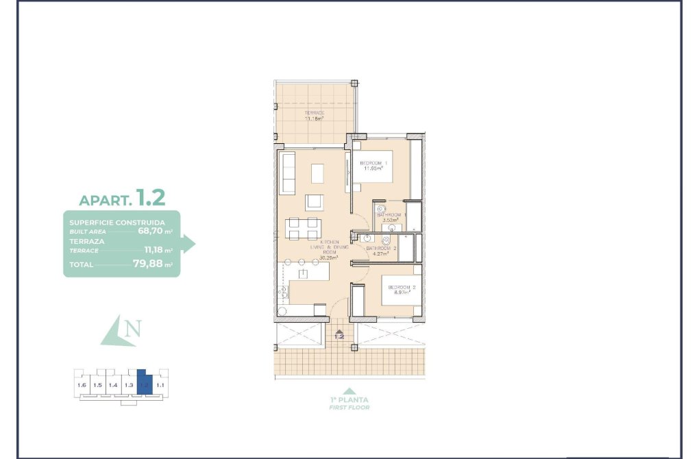 New build - Apartment - Los Alcázares - Serena Golf