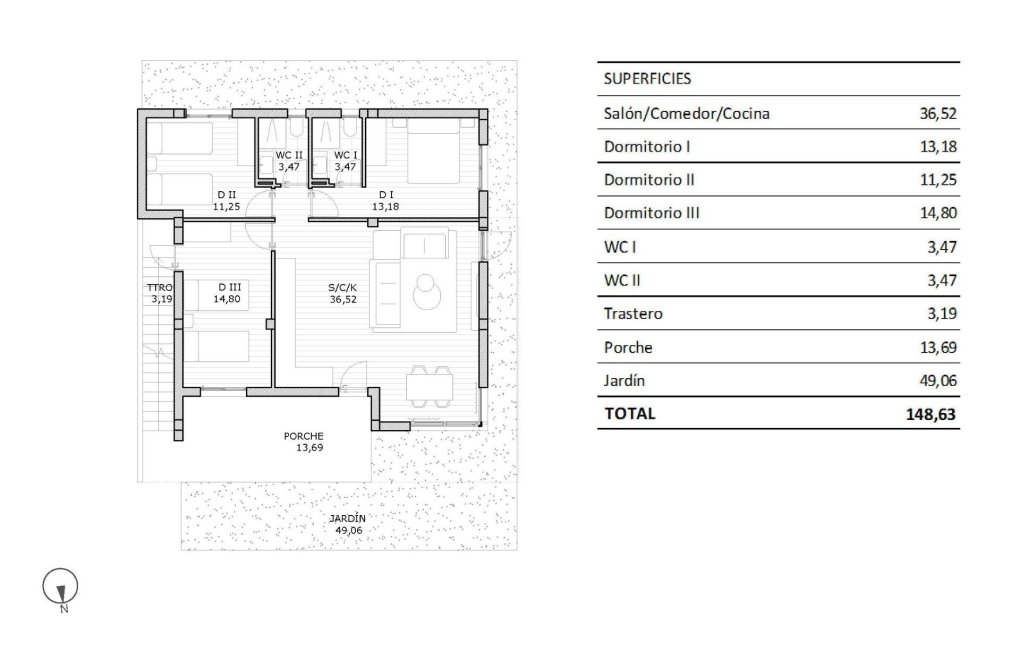 New Build - Bungalow - San Miguel de Salinas - Pueblo