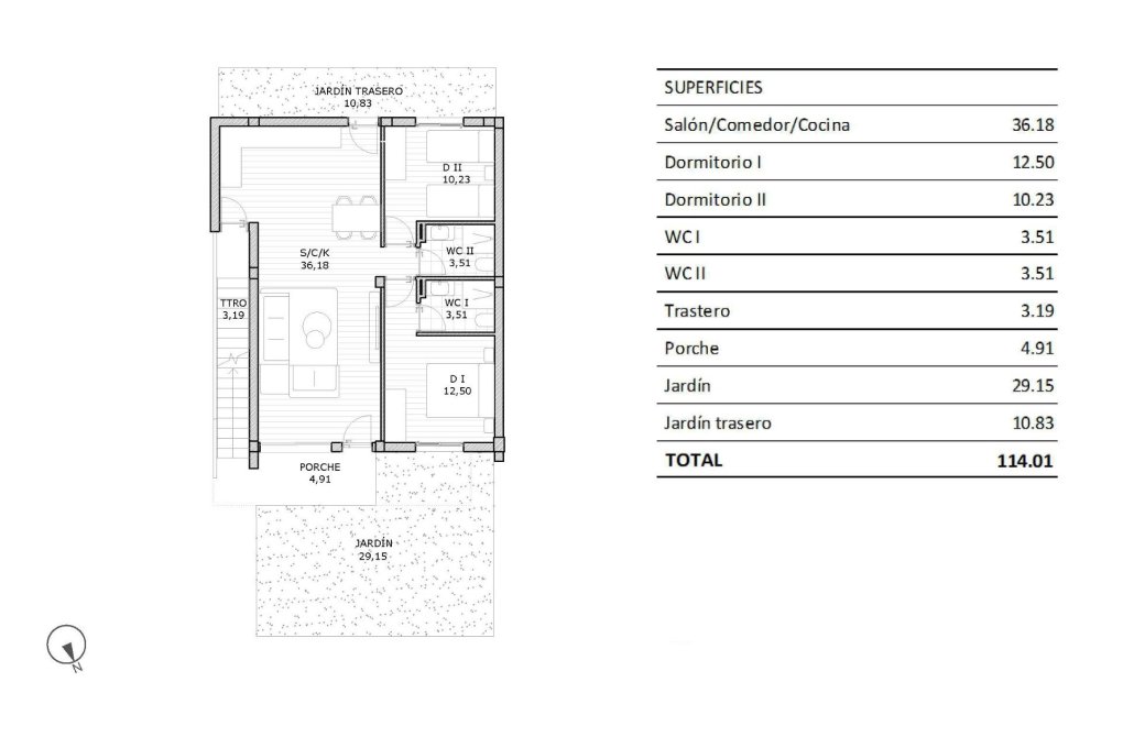 Resale - Bungalow - San Miguel de Salinas - Pueblo